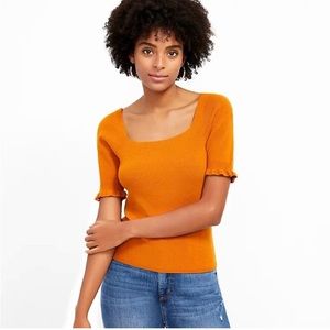 NWOT Medium Rust Orange Sweater Loft